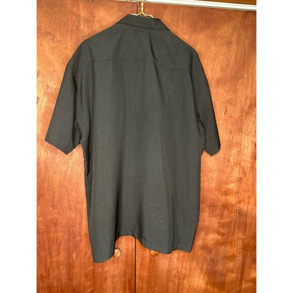 Steady Classics Mens 3X Black & Yellow Bowling Shirt With Embroidered Stripe Des - Picture 6 of 9